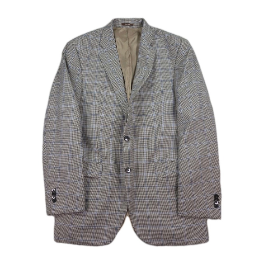 Peter‎ Millar Blazer 42T Tall Wool Herringbone Plaid